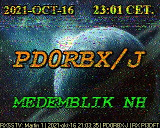 PD0RBX-J: 2021-10-16 de PI3DFT