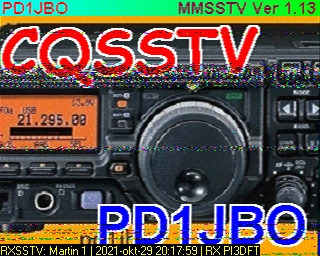 PD1JBO: 2021-10-29 de PI3DFT