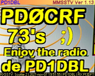 PD1DBL: 2021-11-07 de PI3DFT