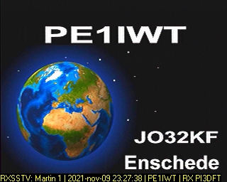 PE1IWT: 2021-11-09 de PI3DFT