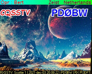 PD0BW: 2021-12-03 de PI3DFT