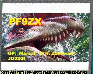 PF9ZX: 2021-12-13 de PI3DFT