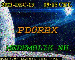 PD0RBX: 2021-12-13 de PI3DFT