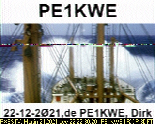 PE1KWE: 2021-12-22 de PI3DFT