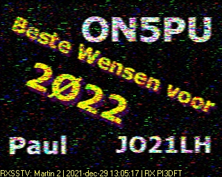 ON5PU: 2021-12-29 de PI3DFT