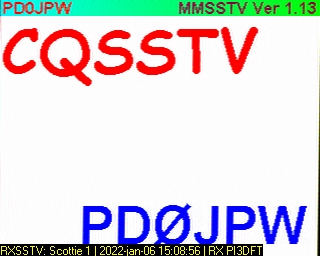 PD0JPW: 2022-01-06 de PI3DFT