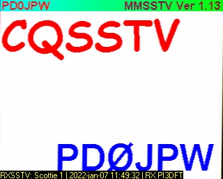 PD0JPW: 2022-01-07 de PI3DFT