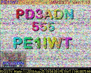 PE1IWT: 2018082519 de PI3DFT