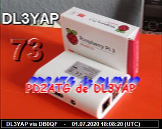 DL3YAP: 2020070118 de PI3DFT