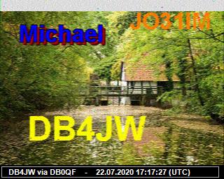 DB4JW: 2020072217 de PI3DFT